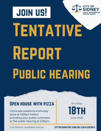 Please review the Tentative Report and provide feedback for the Final Report and what should be on the ballot!